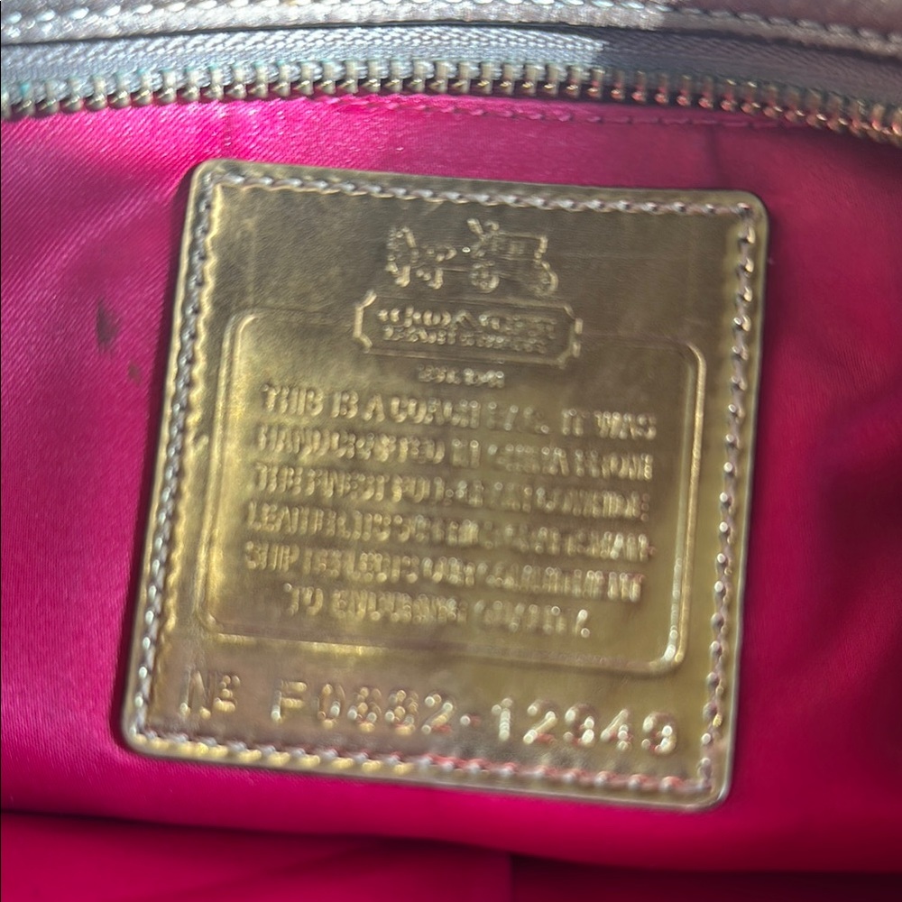 Coach Gold Purse - Picture 2 of 6